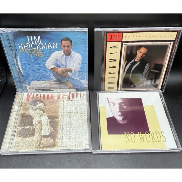 4 Vintage Jim Brickman CDs By Heart Picture This & More! -D - Picture 1 of 4